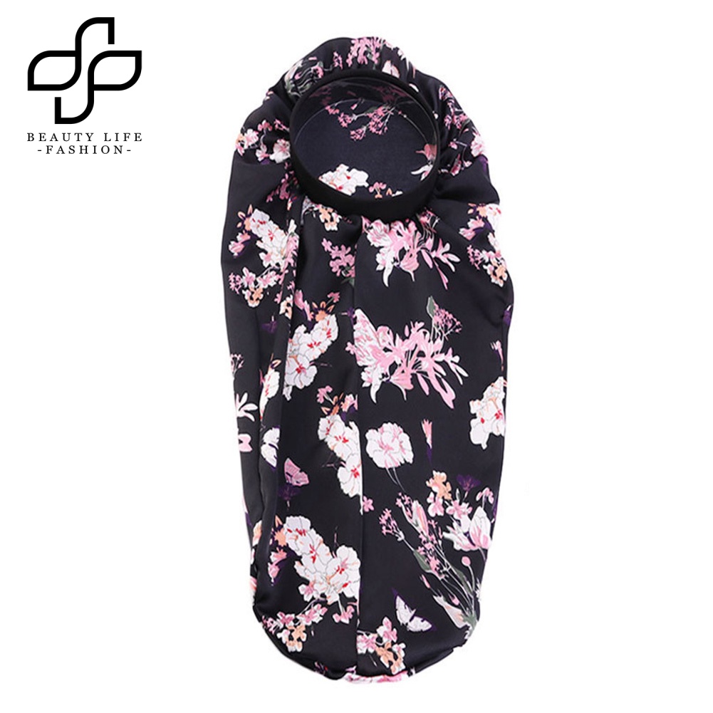 Nón Ngủ Co Giãn Không Vành In Hoa Xinh Xắn