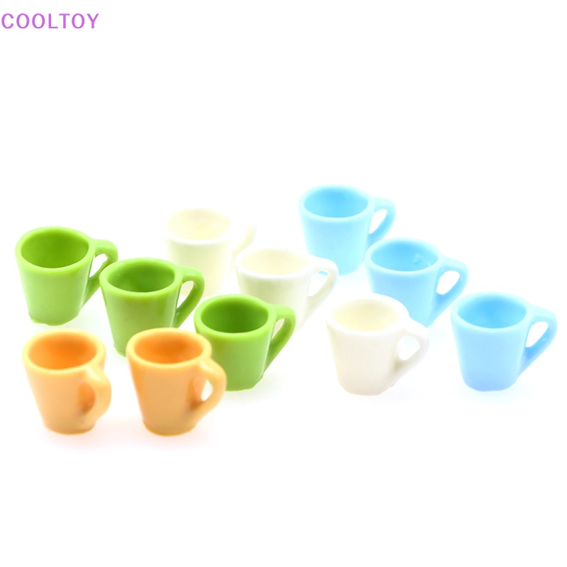 Set 5 Cốc Nước Màu Sắc Ngọt Ngào Trang Trí Nhà Búp Bê 1: 12