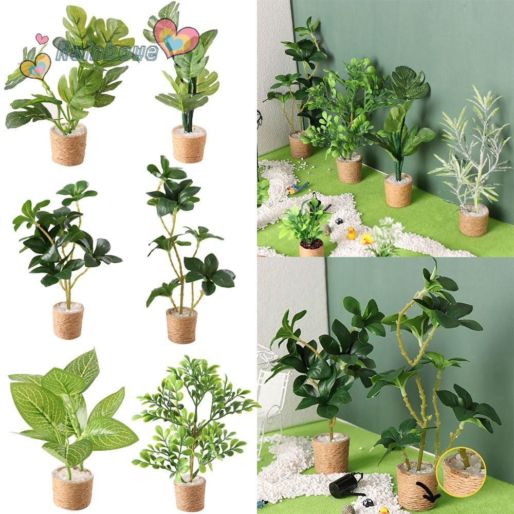 Đồ trang trí Ngôi Nhà Màu Sắc Cầu Vồng Xinh Xắn Dùng Để Trang Trí Tiểu Cảnh