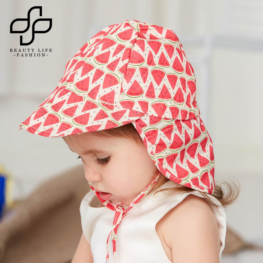 Nón Che Nắng Mềm Mại Màu Trơn Gấp Gọn Được Dành Cho Bé