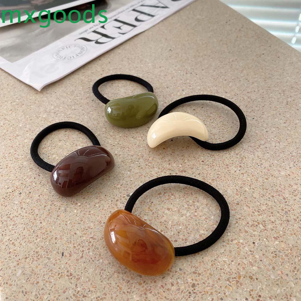 Dây Cột Tóc Đuôi Ngựa Hình Tròn Phong Cách Hàn Quốc Thanh Lịch Cho Nữ