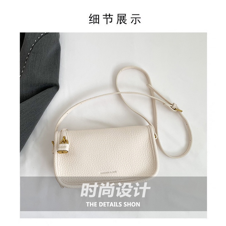 Túi Xách Đeo Vai Hình Vuông Nhỏ Họa Tiết Vỏ Trái Vải Đơn Giản Thời Trang Mùa Hè Cao Cấp Dành Cho Nữ