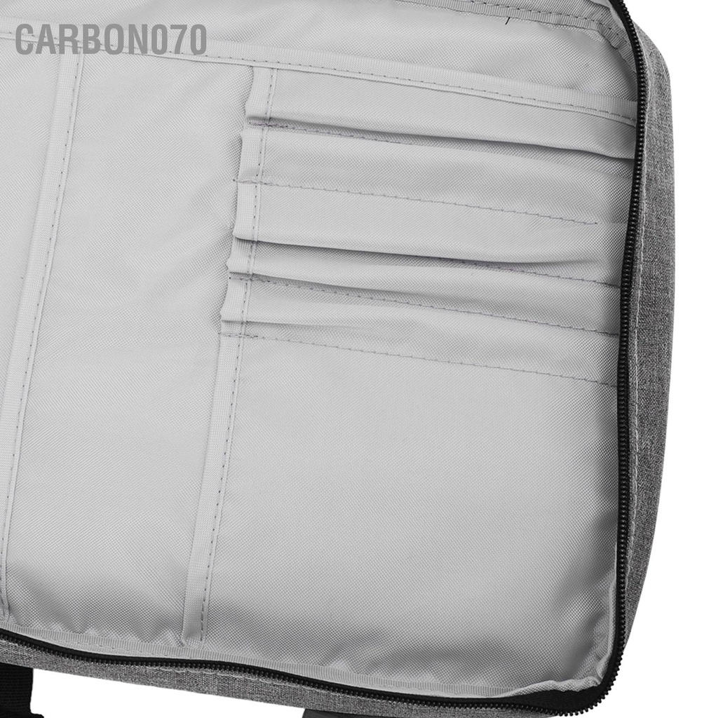 Carbon070 Vỏ Laptop Màu Xám Đậm Vải Chống Thấm Nước Dây Kéo Kim Loại Thoải Mái Tay Cầm Cho Văn Phòng Trường Học Tại Nhà