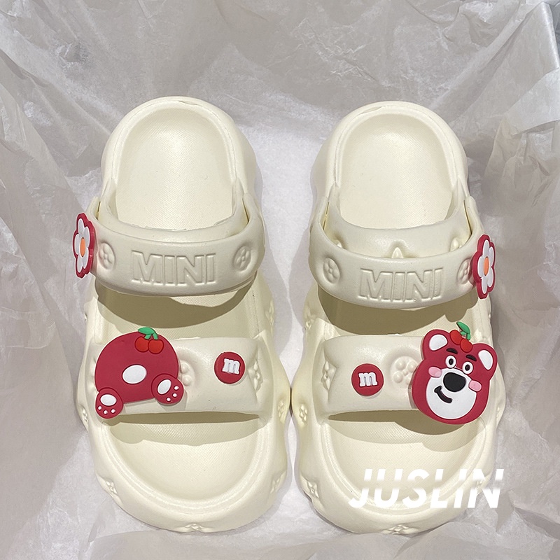 JUSLIN dép dép nữ dép bánh mì nữ dép bánh mì nữ 2023 NEW 060501