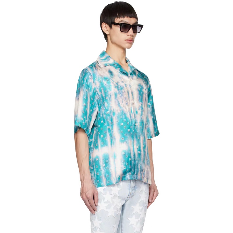 Áo Sơ Mi Tay Ngắn In Họa Tiết Đường Phố Cao Cấp Thời Trang 2023 A8M8I &amp; - -