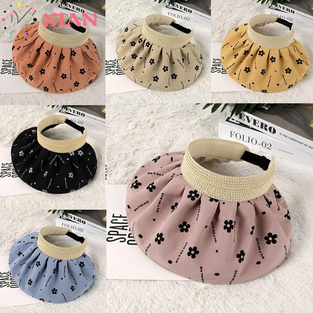 Xiantin Mũ Lưỡi Trai Hở Chóp Chống Nắng Tia Uv In Họa Tiết Chấm Bi Thời Trang