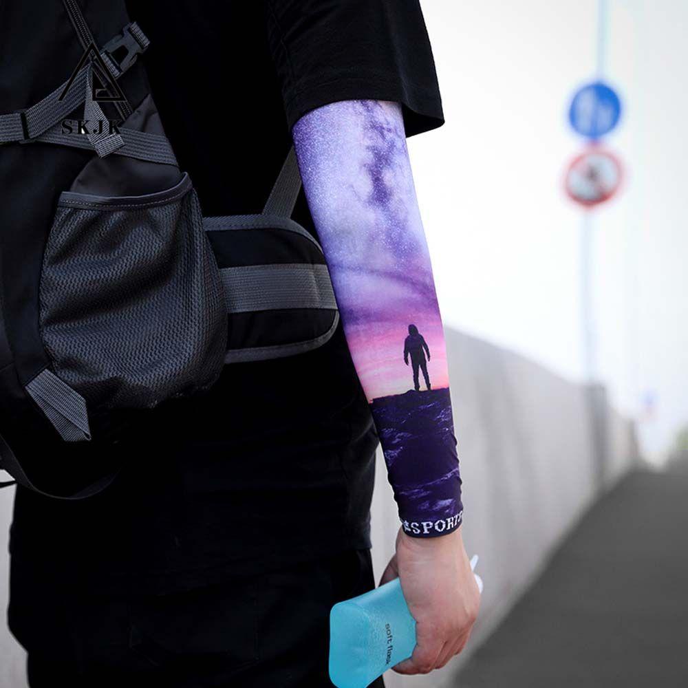 Ống Tay Áo Giữ Ấm Chống Tia UV In Họa Tiết Thời Trang Mùa Hè Cho Nam Và Nữ