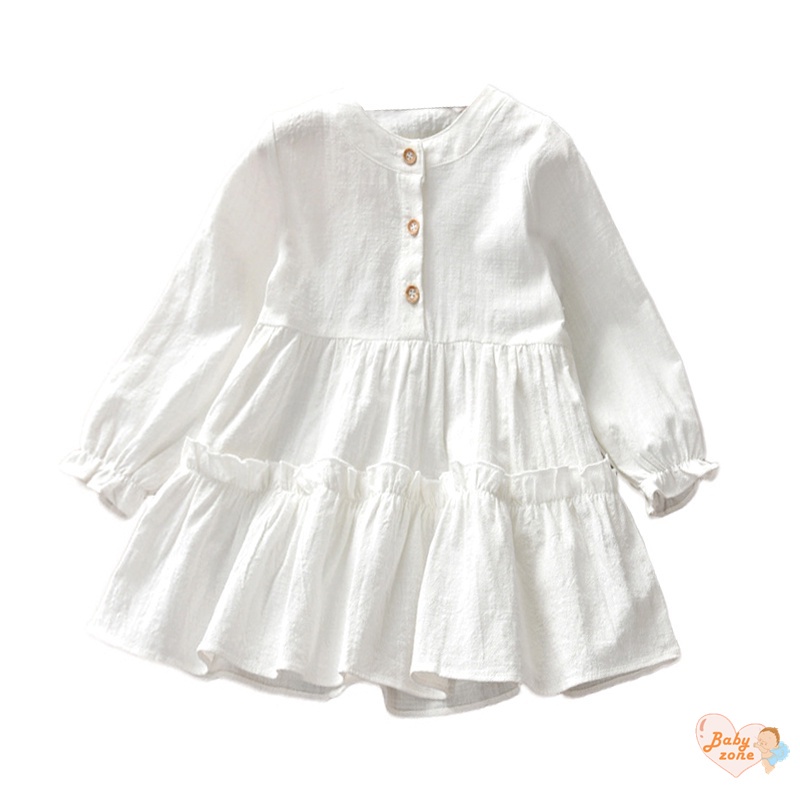 Áo Sơ Mi Tay Dài Nhún Bèo Dễ Thương Thời Trang Xuân Thu Cho Bé Gái