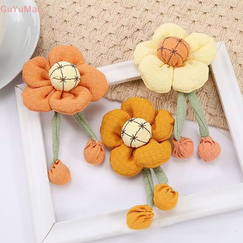 1 Túi Hoa Hướng Dương Bằng Vải Cotton Treo Trang Trí Xe Hơi DIY