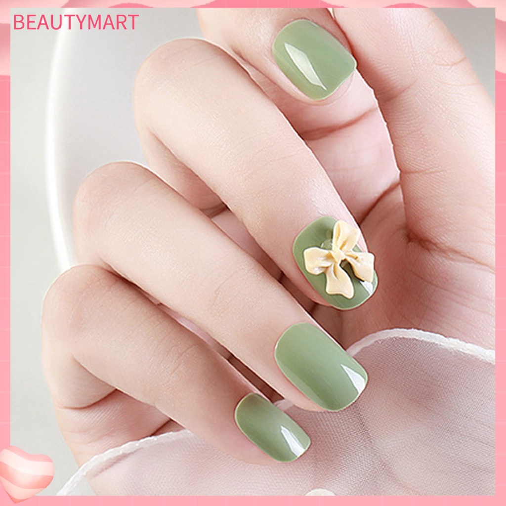 Bộ 24 Miếng Dán Móng Tay Bằng ABS Thân Thiện Với Môi Trường Chống Mòn Có Thể Tái Sử Dụng