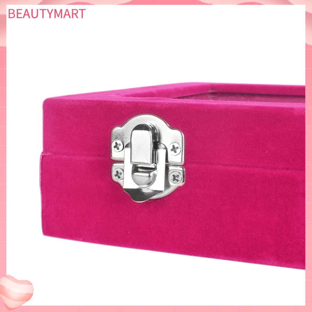 [beautymart] Hộp Đựng Trang Sức Bằng Acrylic Trong Suốt Sức Chứa Lớn Có Nắp Siêu Bền Tiết Kiệm Không Gian