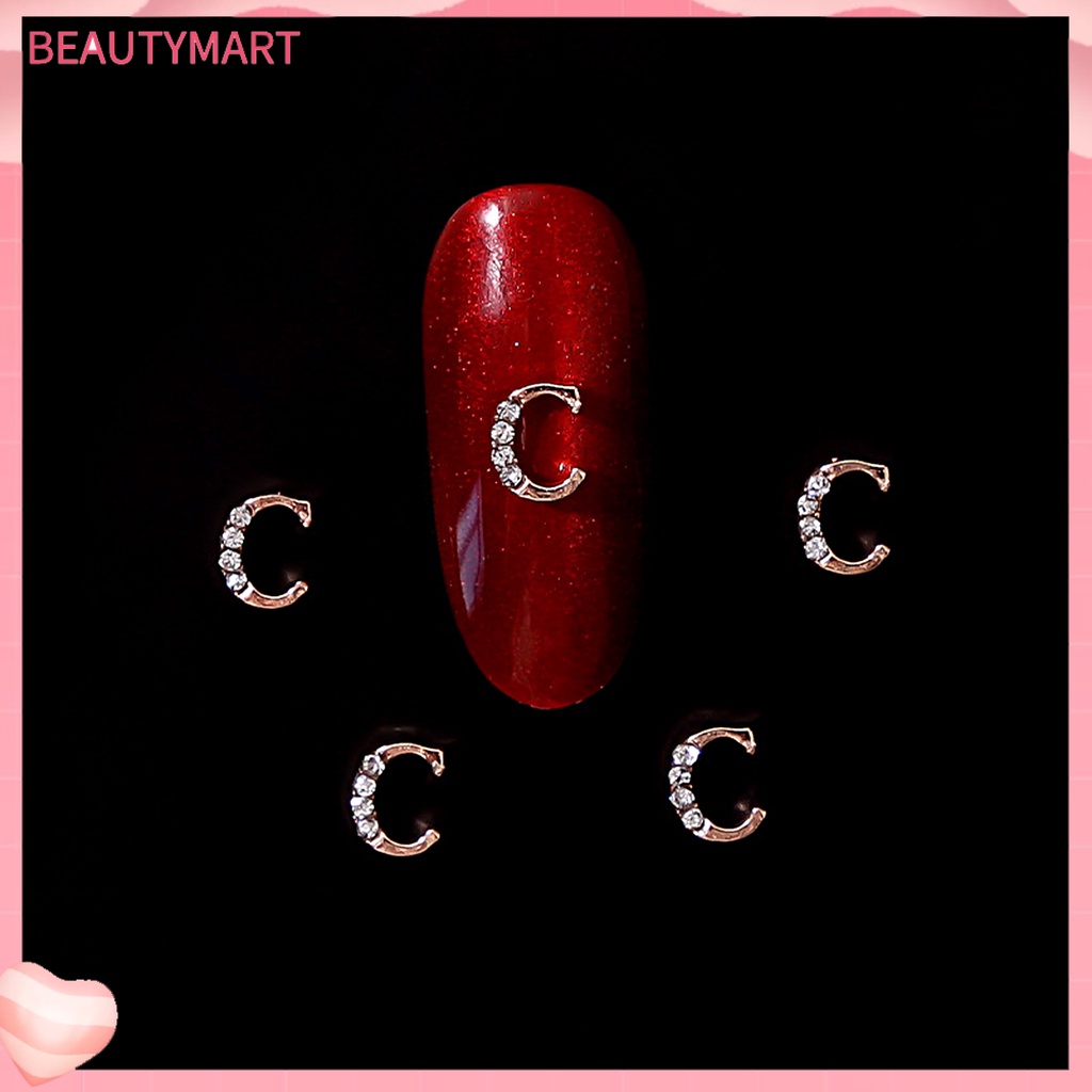 Set 10 Hạt Đá 26 Chữ Cái Ba Chiều Dùng Trang Trí Móng Tay Nghệ Thuật DIY