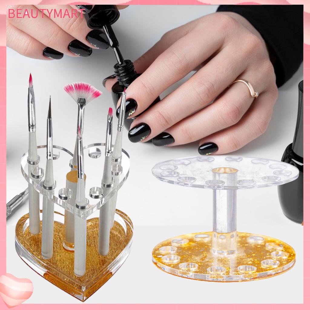 Giá Đỡ Bút Vẽ Móng Bằng Acrylic Tiết Kiệm Không Gian Độ Bền Cao