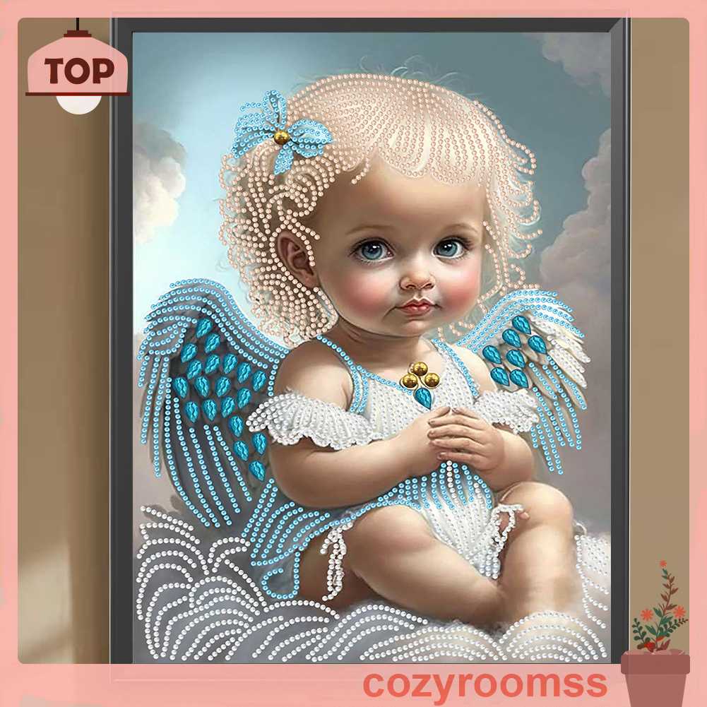 Bộ Tranh Đính Đá 5D Tự Làm Hình Cô Gái Trang Trí Nhà Cửa