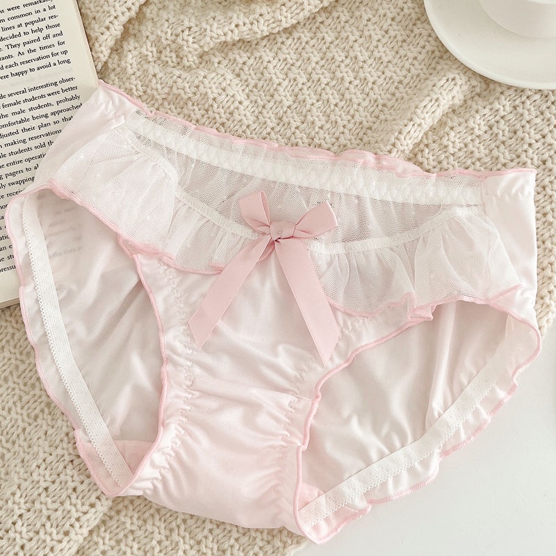 Quần Lót Hình Tai Mèo Màu Hồng Dễ Thương Phong Cách lolita Nhật Bản Cho Nữ