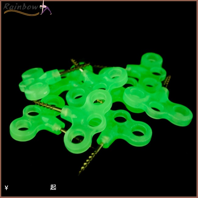 Bộ 10 Đinh Cắm Trại Bằng Thép Không Gỉ Dạ Quang