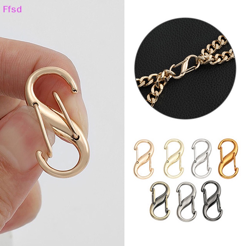 Bộ 2 Dây Xích Bằng Kim Loại Điều Chỉnh Được Có Khóa Cài Có Thể Tháo Gỡ Cho Túi Xách