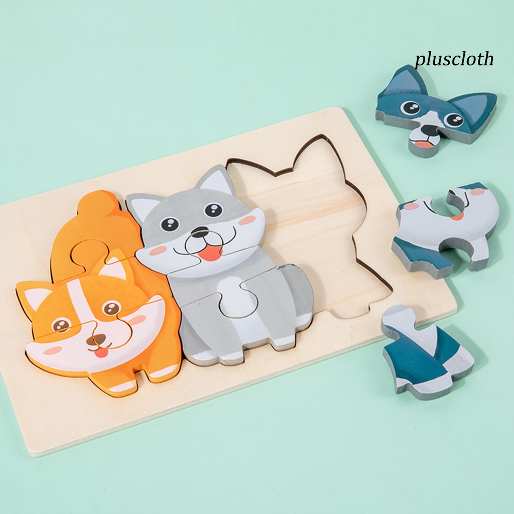 Bộ Đồ Chơi Lắp Ráp Bằng Gỗ Hình Động Vật Dễ Thương Cho Bé