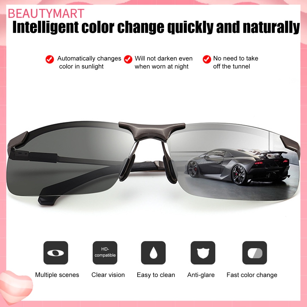 [beautymart] Kính Mát Chống Nắng Không Dễ Vỡ Không Đổi Màu Thông Minh Cho Nam Lái Xe