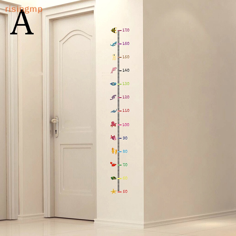 [risingmp] Đề Can Đo Chiều Cao Dán Tường Hình Động Vật Dưới Biển