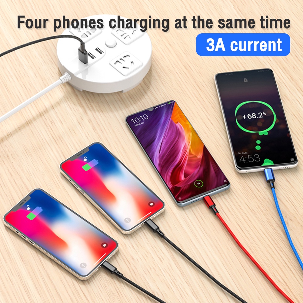 SAMSUNG Dây Cáp Sạc Nhanh 4 Trong 1 Đa Năng 4 Trong 1 Cho iphone