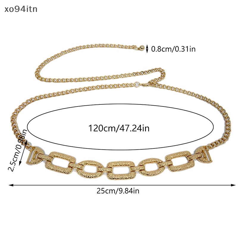 Thắt Lưng Dây Xích Kim Loại Dáng Ôm Thời Trang Mùa Hè Cho Nữ