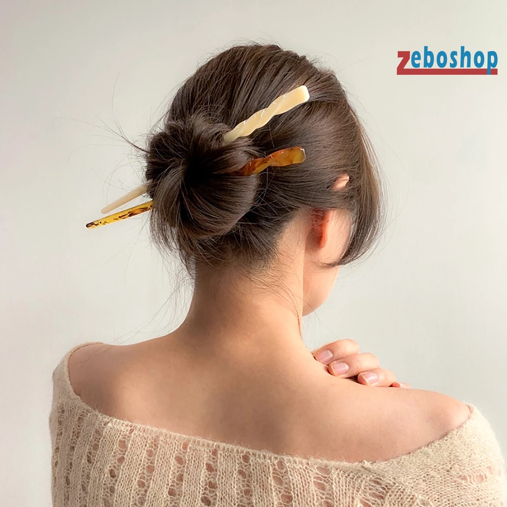 Trâm Cài Tóc Hình Xoắn Ốc Phong Cách Trung Hoa Cổ Điển Tinh Tế