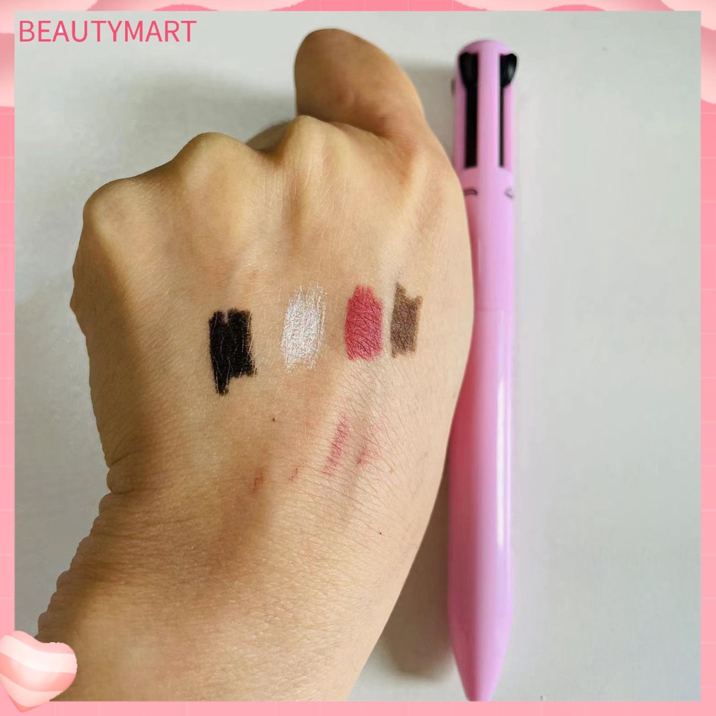 Bút Kẻ Mắt / Môi / Lông Mày 4 Trong 1 Kết Cấu Nhẹ Nhàng Không Gây Kích Ứng