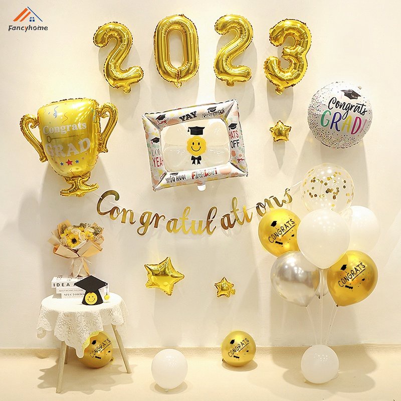 Bong Bóng 12 / 18 In Họa Tiết Hoạt Hình Trang Trí Tiệc Tốt Nghiệp