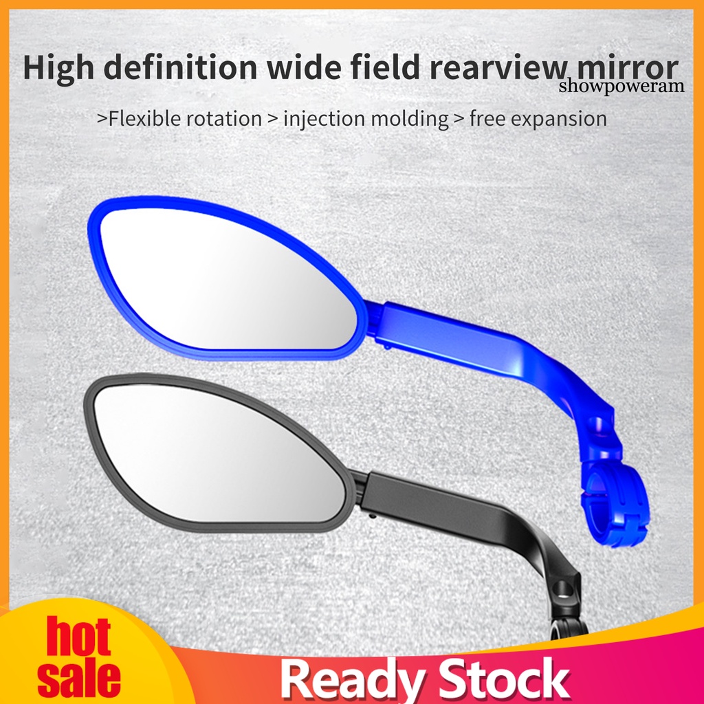 Gương Chiếu Hậu Có Giá Đỡ Xoay 360 Độ Bằng PP Chống Mòn Cho Xe Đạp MTB