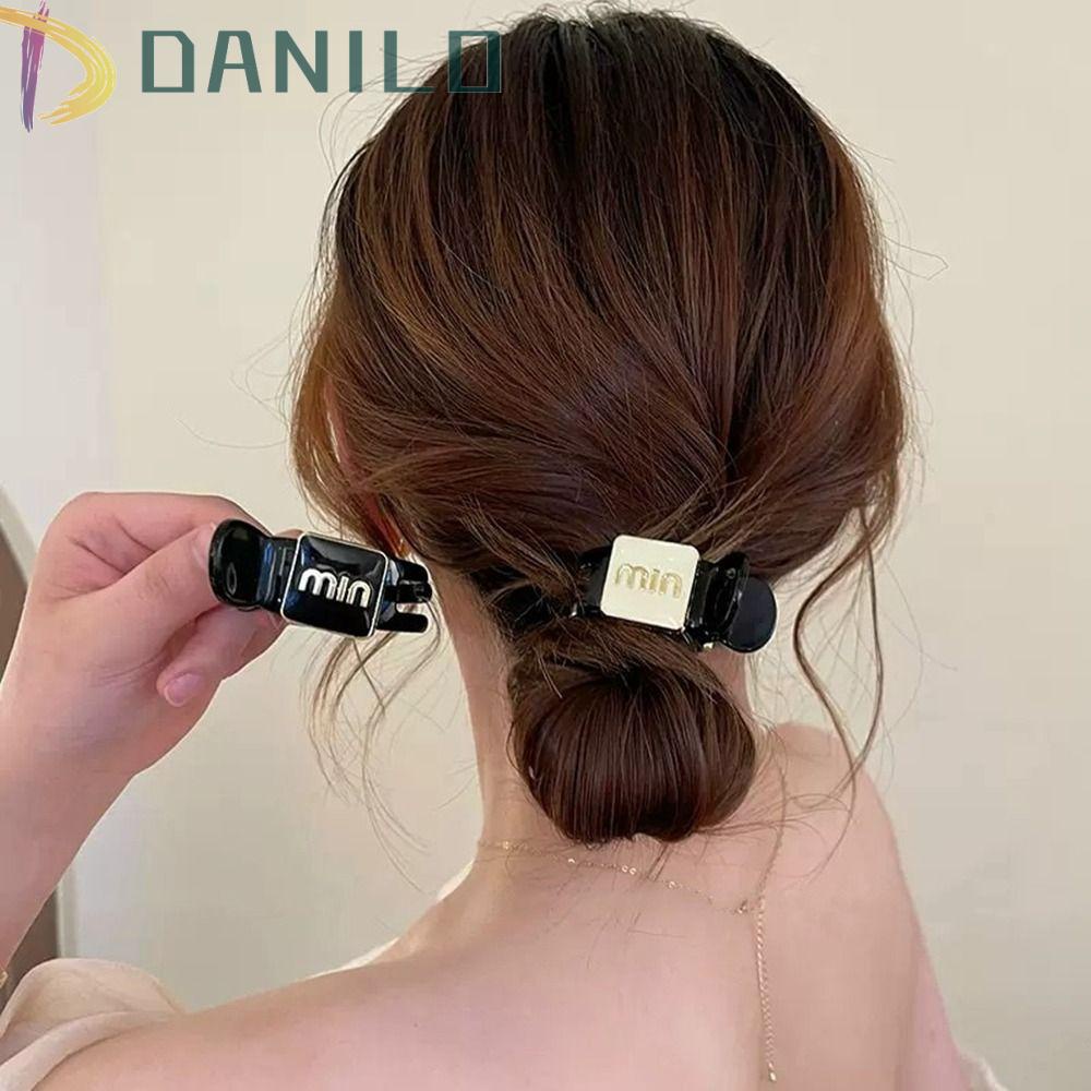 Kẹp Tóc Hình Cá Mập Và Chữ Đơn Giản Thanh Lịch Cho Nữ