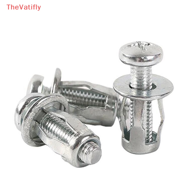 [Thevalifly] Bộ 5 Đai Ốc Đinh Tán M5 M6 Hình Cánh Hoa Rỗng Bằng Kim Loại Gắn Tường / Đèn Lồng / Xe Hơi Mở Rộng