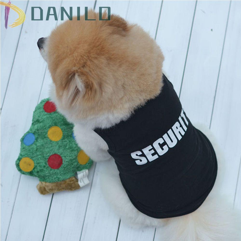 Đầm Cotton Màu Đen In Họa Tiết Xinh Xắn Thời Trang Mùa Hè Cho Cún Cưng