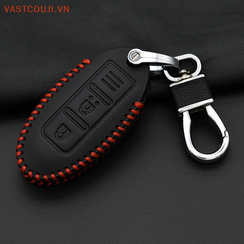 Móc Chìa Khóa Da Vnstji Dán Kim Loại Thời Trang