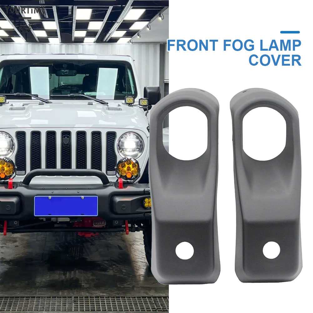 Bộ 2 Khung Nhựa ABS Bảo Vệ Đèn Pha Xe Hơi Jeep Wrangler