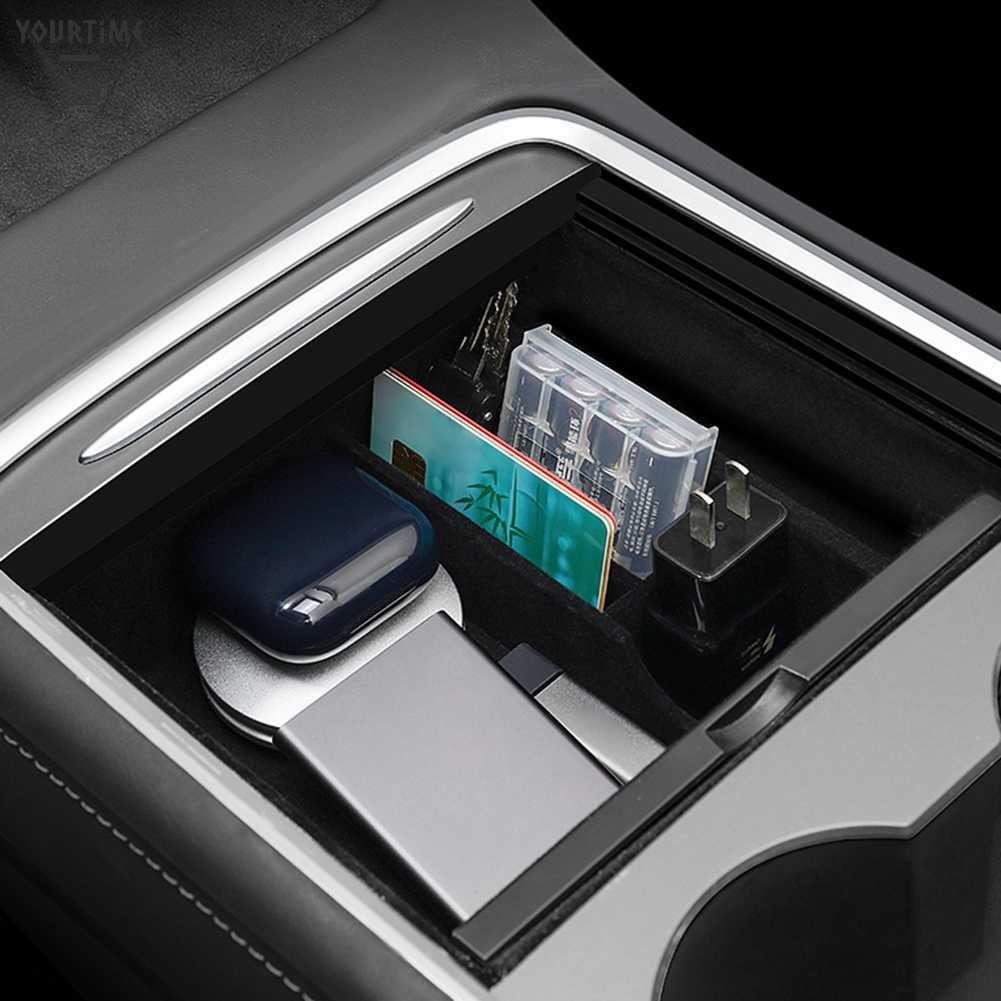 Set 3 Hộp Đựng Vật Dụng Bệ Tì Tay Cho Tesla Model 3 Y 2021-2022