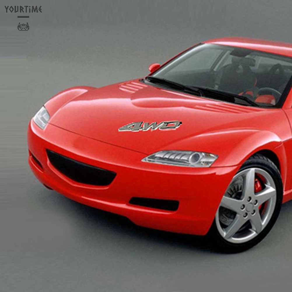 Miếng Dán Trang Trí Đuôi Xe Hơi 4WD Dễ Lắp Đặt Tiện Dụng