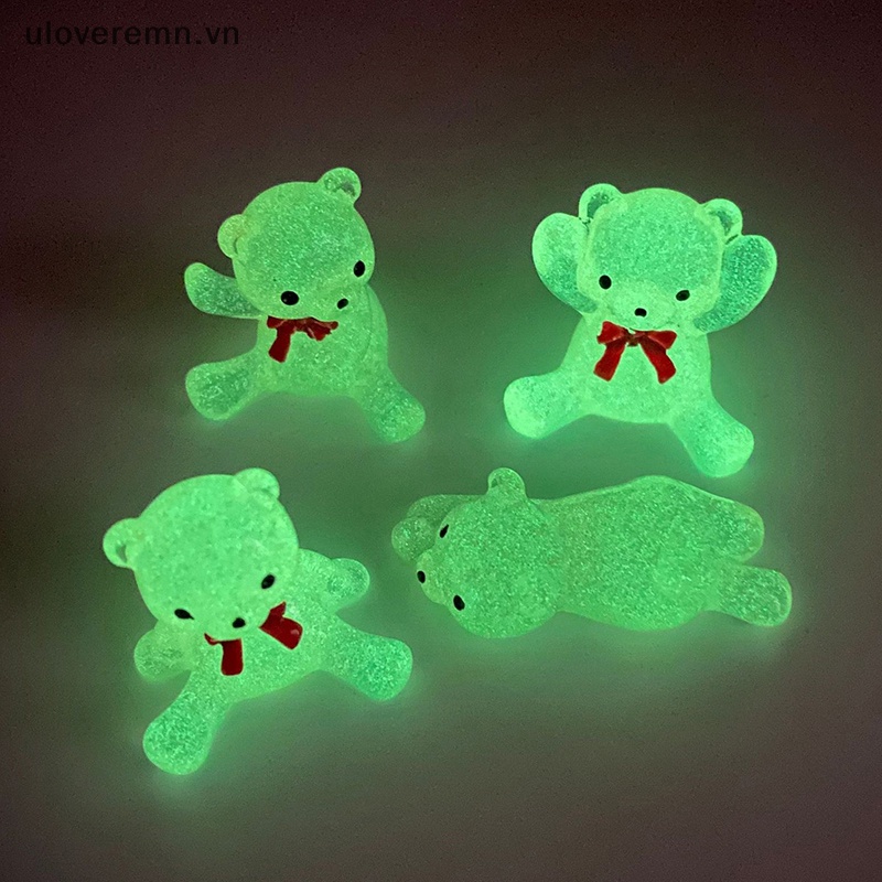 Bộ 2 Kẹp Tóc Hình Nơ Màu Dạ Quang Xinh Xắn