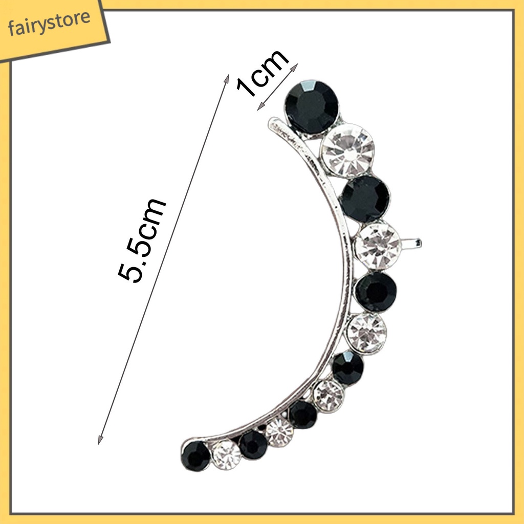 1 Đôi Bông Tai Đính Đá Sáng Tạo Màu Sắc Tương Phản Dành Cho Nữ