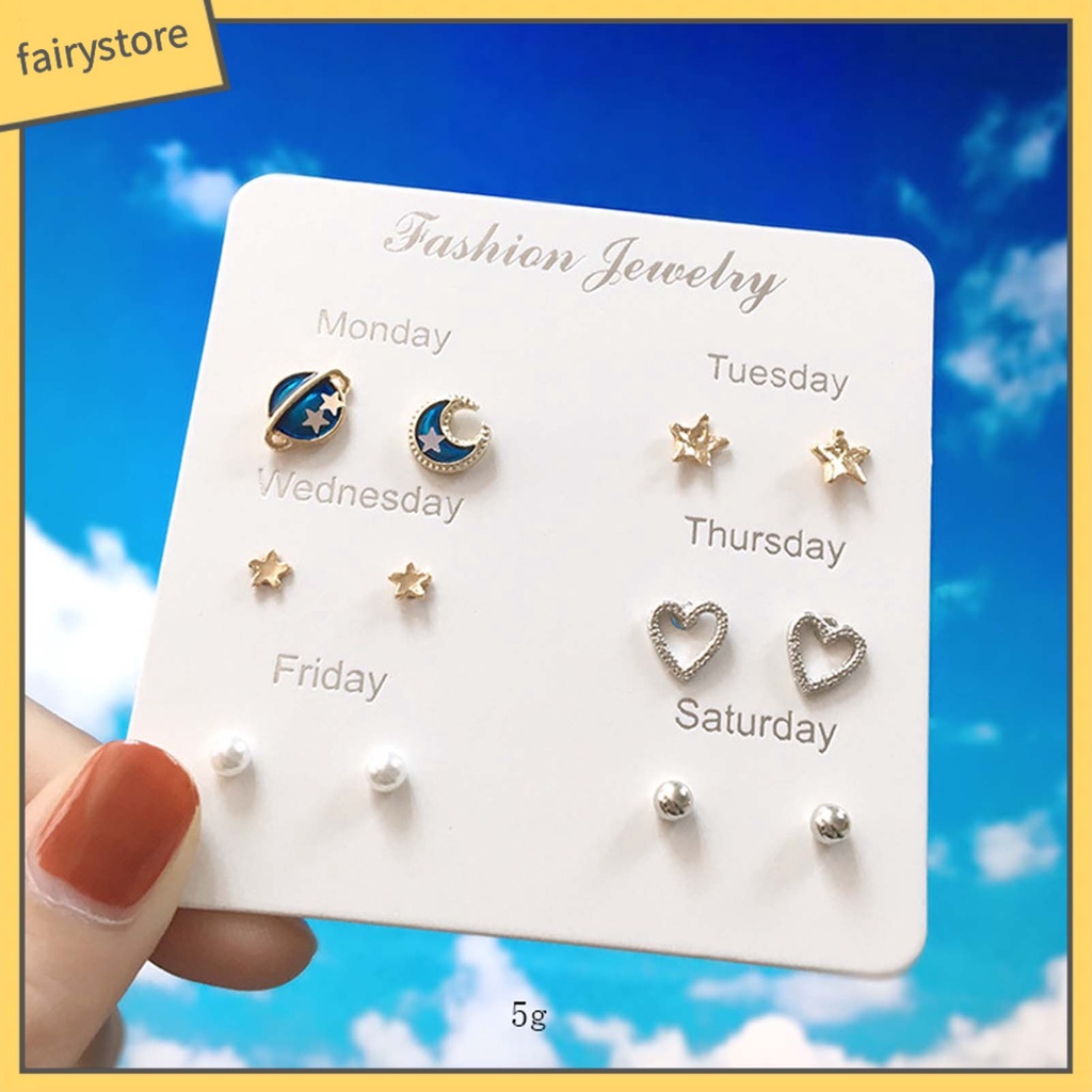 Bông Tai Hình Ngôi Sao Bằng Hợp Kim Dễ Thương