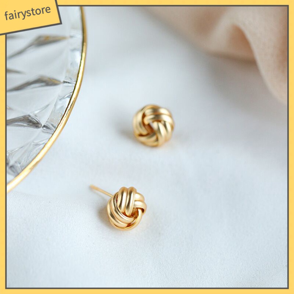 Set 6 Đôi Bông Tai Dạng Vòng Thời Trang Dành Cho Nữ