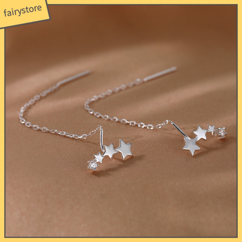 1 Đôi Bông Tai Hình Ngôi Sao Tinh Tế Phù Hợp Mỗi Ngày Cho Nữ