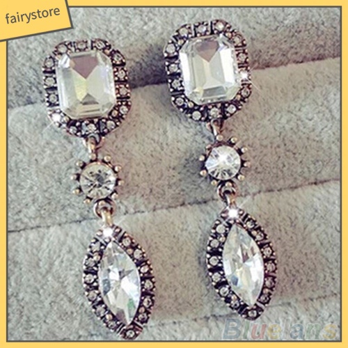 Bông Tai Tròn Đính Đá Thời Trang Dành Cho Nữ