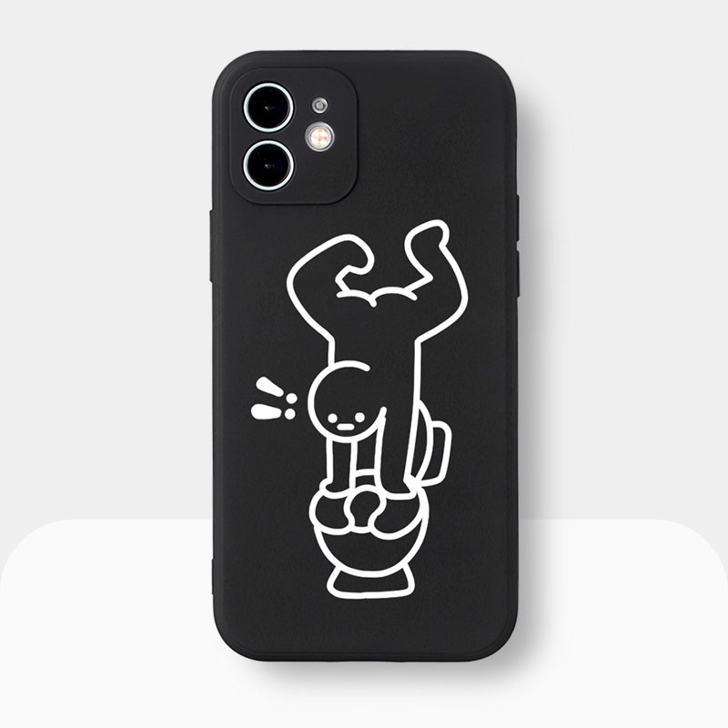 Ốp lưng IPhone  Ngộ Toilet cạnh vuông 6/6plus/6s/6splus/7/7plus/8/8plus/x/xr/xs/11/12/13/14/Pro/Plus/Promax BVC874