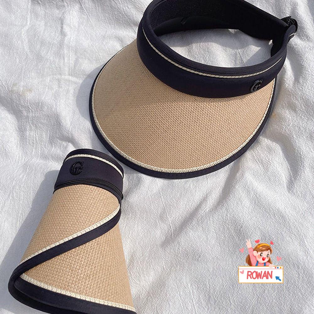 Mũ Rơm Chống Nắng Mùa Hè Có Thể Gập Lại Bảo Vệ Chống Tia UV Cho Nữ