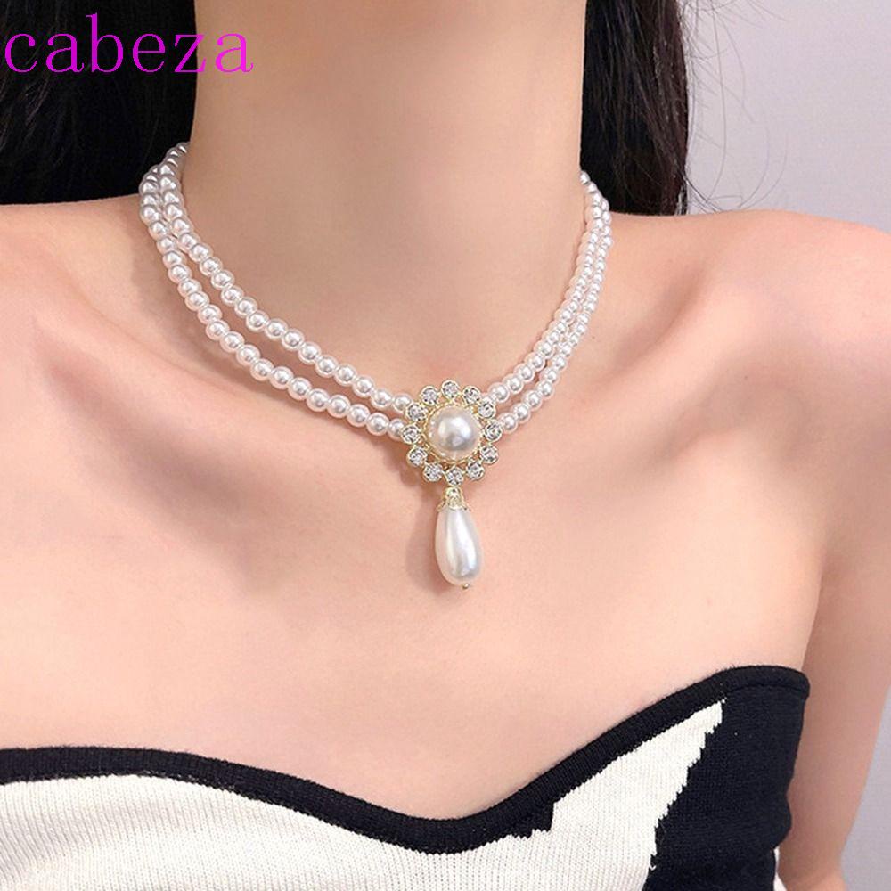 Vòng Cổ Choker Hai Lớp Bằng Hợp Kim Phong Cách Cổ Điển Thanh Lịch Dành Cho Nữ