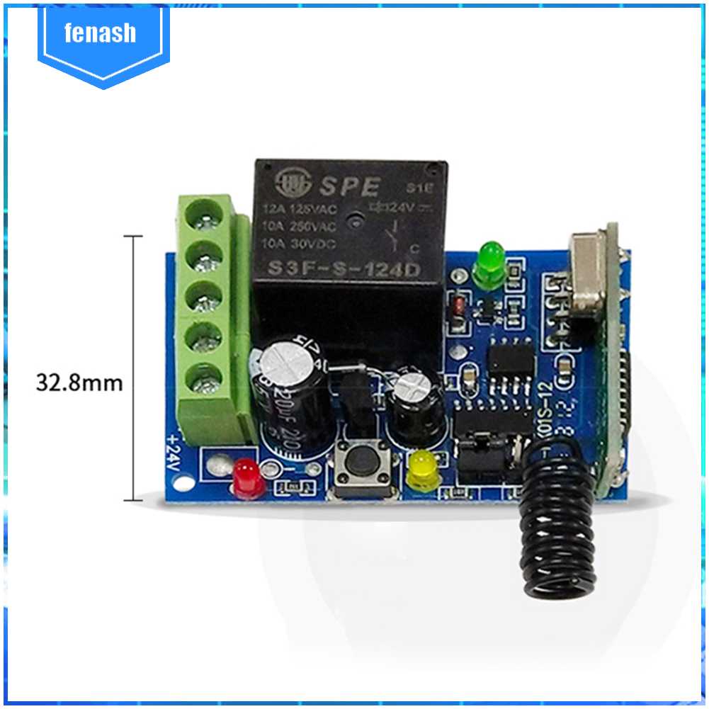 Điều Khiển Từ Xa Không Dây DC 12V 433MHz Cho Cổng Đèn XD#[Tiếng Vnash.vn] 3
