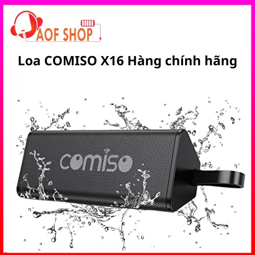 Loa COMISO X16 công suất 10W Hàng chính hãng - Chống nước IPX7 thích hợp đi chơi hoặc để bàn trang trí