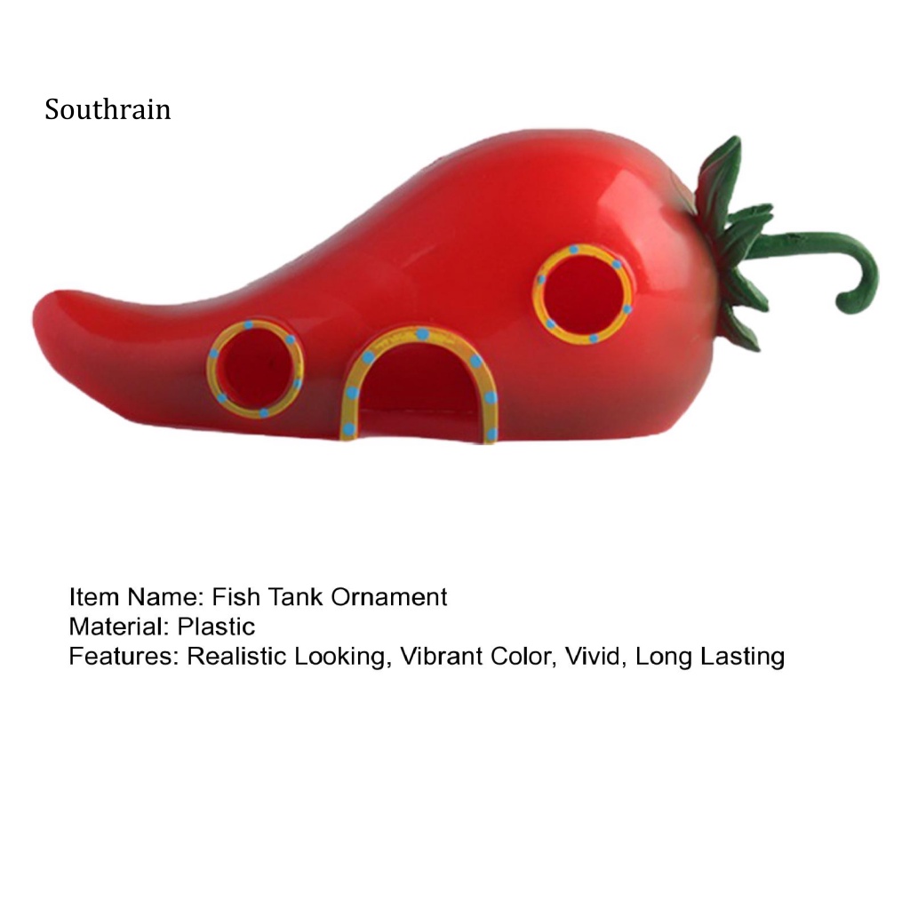 Quả Ớt Đỏ Nhân Tạo Đáng Yêu Trang Trí Bể Cá