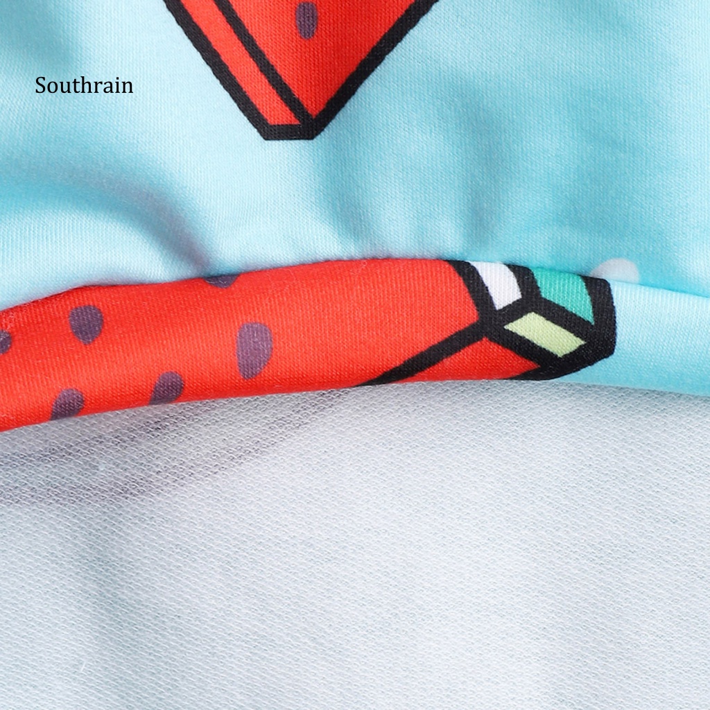 Áo Thun Bằng Polyester Chống Nhăn Thoáng Khí In Họa Tiết Trái Cây Cho Thú Cưng